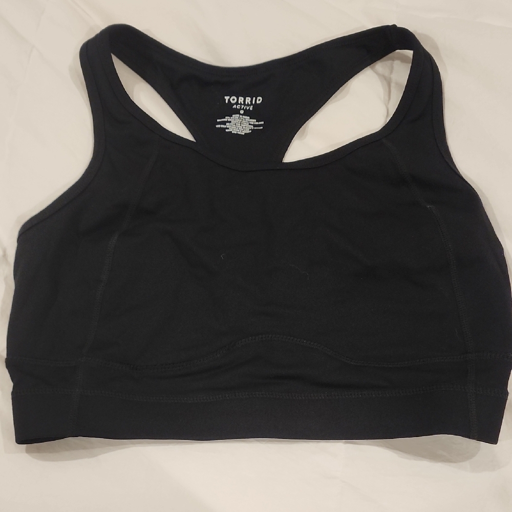 Torrid Black Racerback Sports Bra Intimates